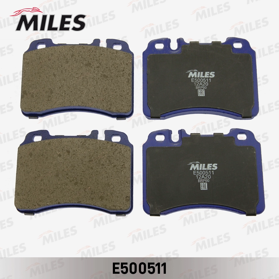 Комплект тормозных колодок дисковый тормоз MILES E500511