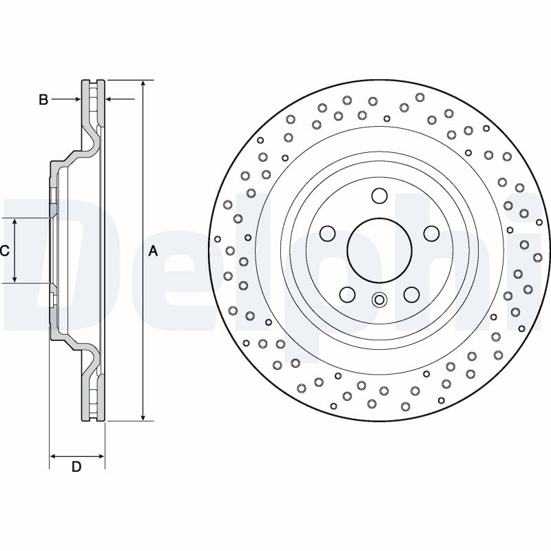 Тормозной диск DELPHI BG4699C