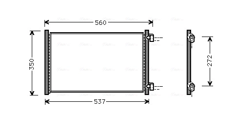 Конденсатор кондиционер AVA QUALITY COOLING FT5214