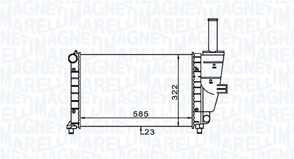Радиатор охлаждение двигателя MAGNETI MARELLI 350213187100