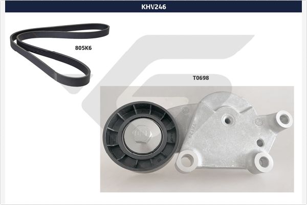Поликлиновой ременный комплект HUTCHINSON KHV 246