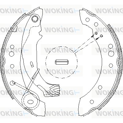 Тормозные колодки WOKING Z4149.00