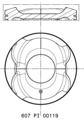 Поршень MAHLE/KNECHT 607 PI 00119 001