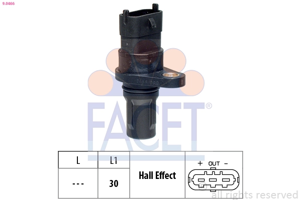 Датчик положение распределительного вала made in italy - oe equivalent FACET 9.0466