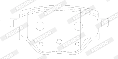 Комплект тормозных колодок дисковый тормоз premier eco friction FERODO FDB5196