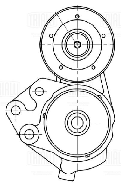 Натяжитель ремня клиновой зубча TRIALLI CM 5381