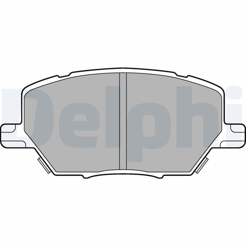 Комплект тормозных колодок дисковый тормоз DELPHI LP3184