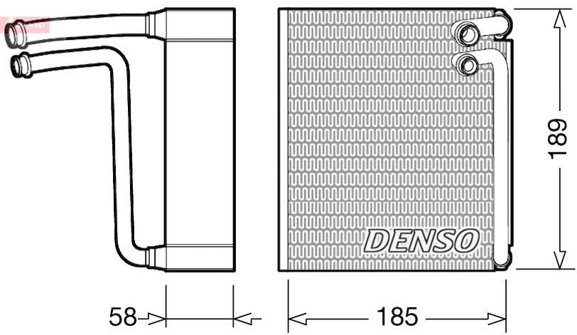 Испаритель кондиционер DENSO DEV09025