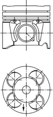Поршень KOLBENSCHMIDT 41287600