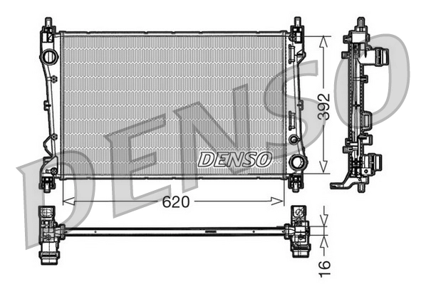 Радиатор охлаждение двигателя DENSO DRM09113