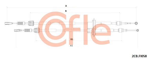 Трос механическая коробка передач COFLE 92.2CB.FI058