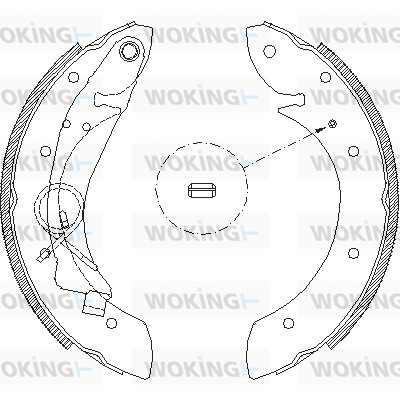 Тормозные колодки WOKING Z4419.00