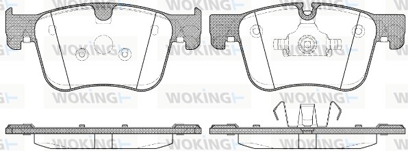 Комплект тормозных колодок дисковый тормоз WOKING P14603.00