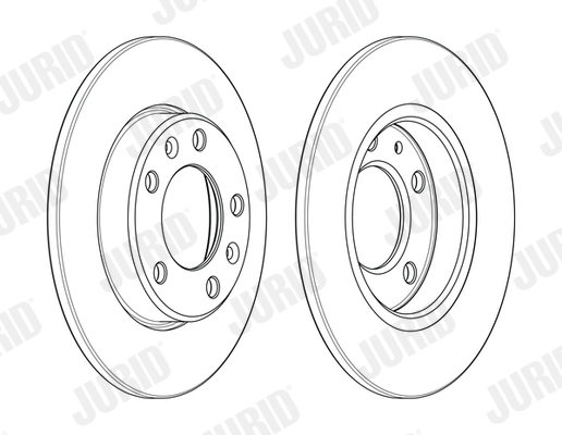 Тормозной диск JURID 562996JC