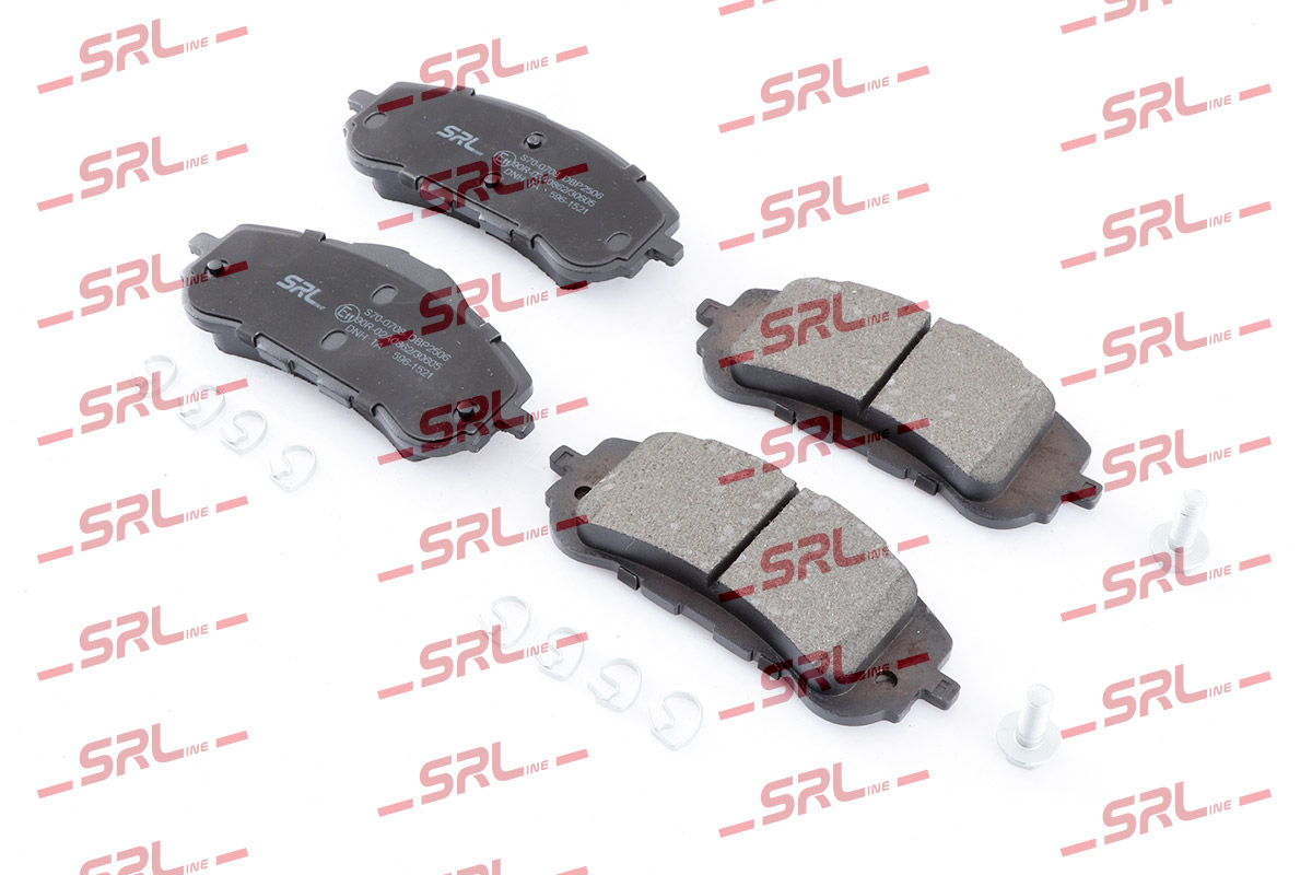 Комплект тормозных колодок дисковый тормоз SRLINE S70-0708
