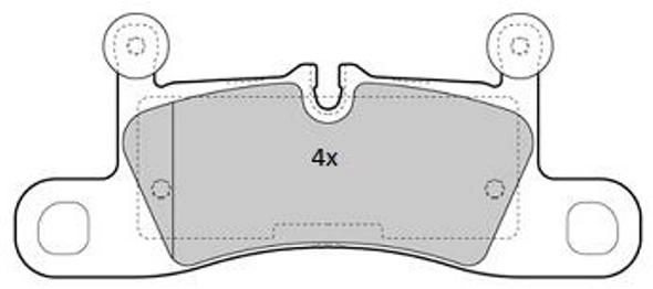 Комплект тормозных колодок дисковый тормоз FREMAX FBP-1849