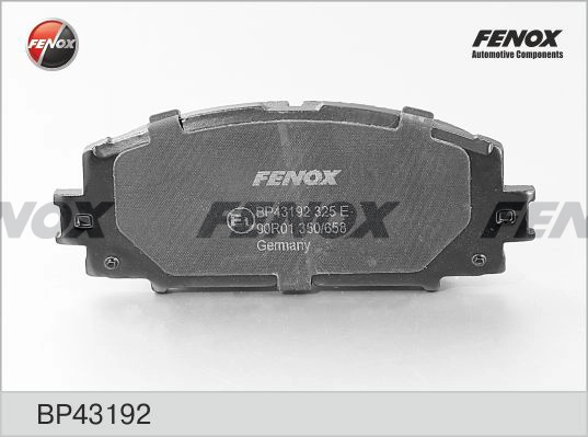 Комплект тормозных колодок дисковый тормоз FENOX BP43192