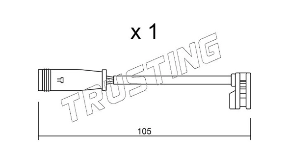 Сигнализатор износ тормозных колодок TRUSTING SU313