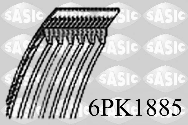 Поликлиновой ремень SASIC 6PK1885