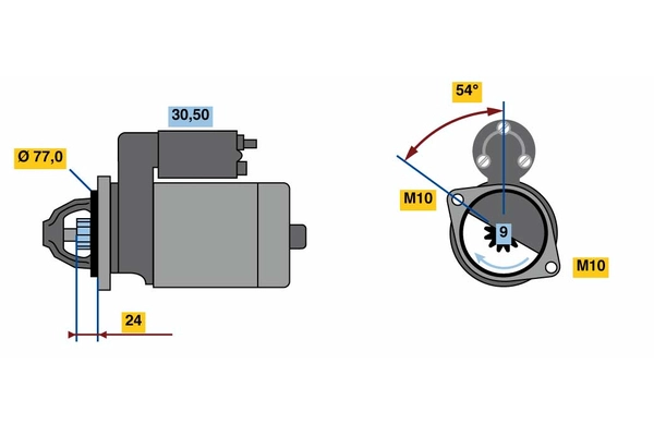 Стартер BOSCH 0001138017
