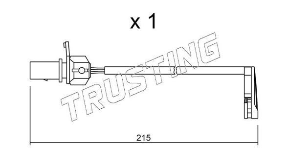 Сигнализатор износ тормозных колодок TRUSTING SU.291