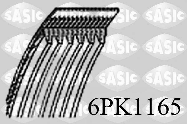 Поликлиновой ремень SASIC 6PK1165