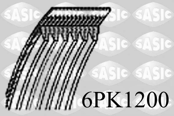 Поликлиновой ремень SASIC 6PK1200