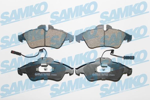 Комплект тормозных колодок дисковый тормоз SAMKO 5SP1469