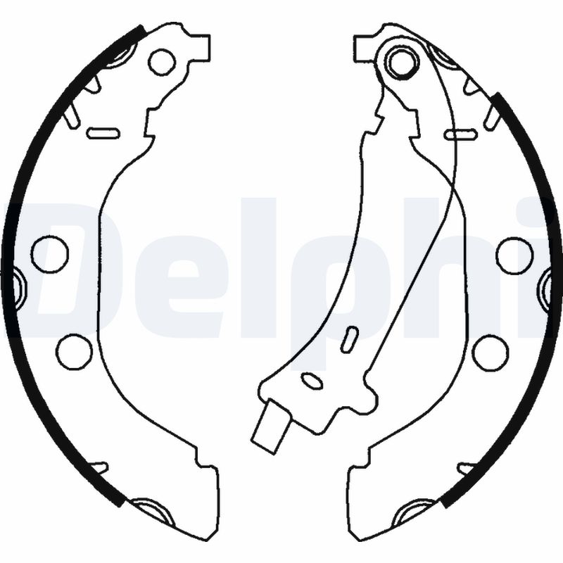Комплект тормозных колодок DELPHI LS1723