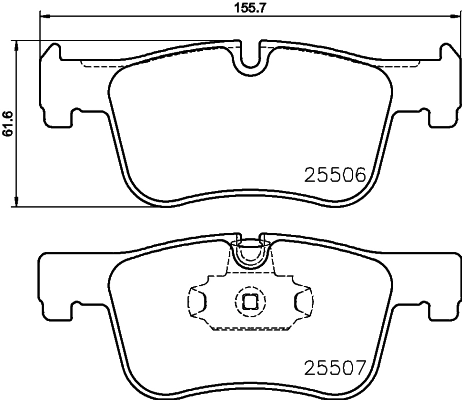 Комплект тормозных колодок дисковый тормоз HELLA/BEHR/PAGID 8DB 355 019-771