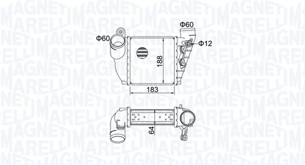 Интеркулер MAGNETI MARELLI 351319204740