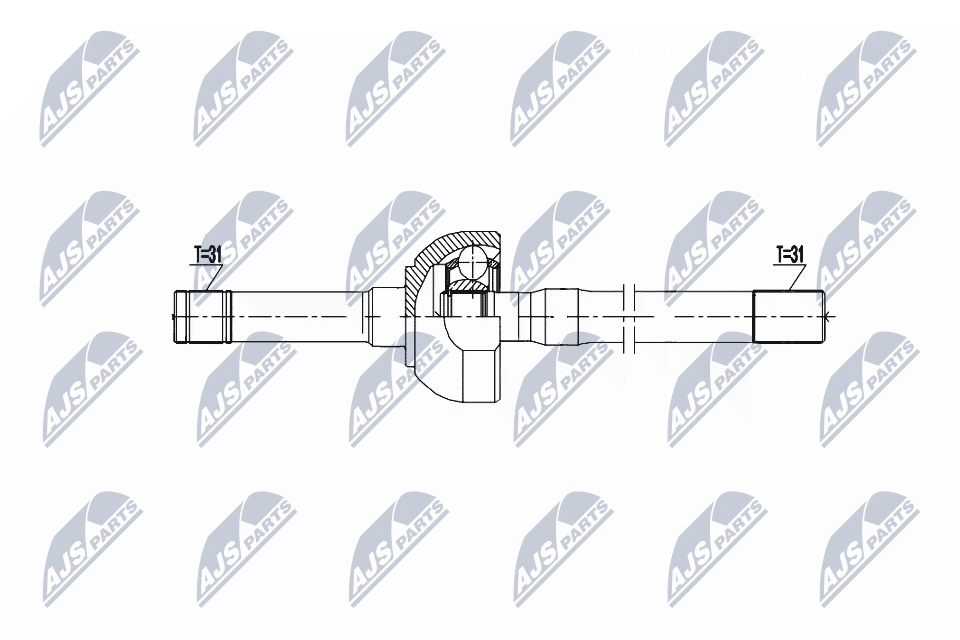 Приводной вал NTY NPW-NS-156
