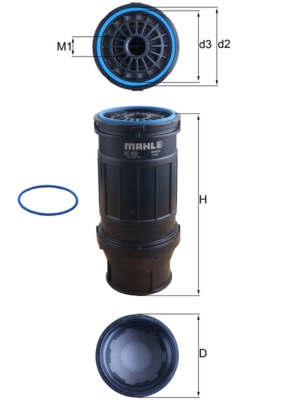 Топливный фильтр MAHLE/KNECHT KC652D