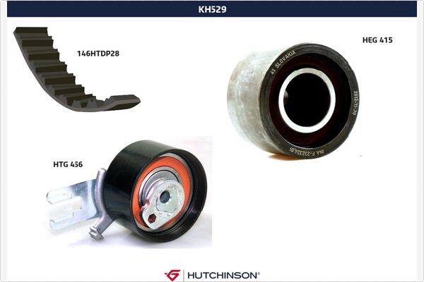 Комплект ремня грм HUTCHINSON KH 529
