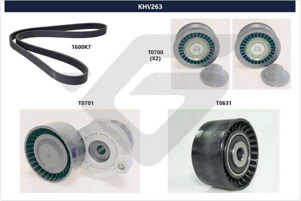 Поликлиновой ременный комплект HUTCHINSON KHV 263