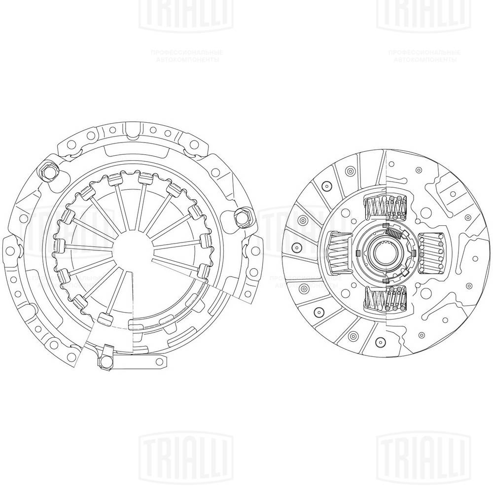Комплект сцепления TRIALLI FR 1902