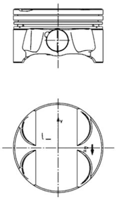 Поршень KOLBENSCHMIDT 40395600