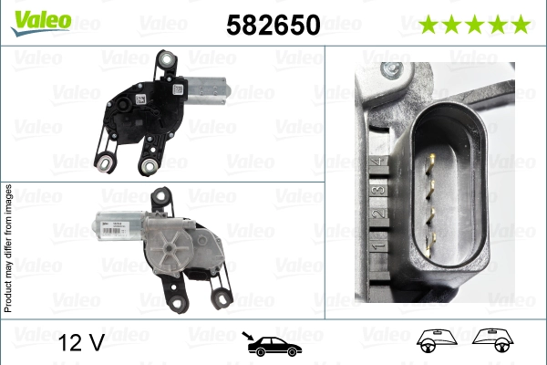 Двигатель стеклоочистителя VALEO 582650