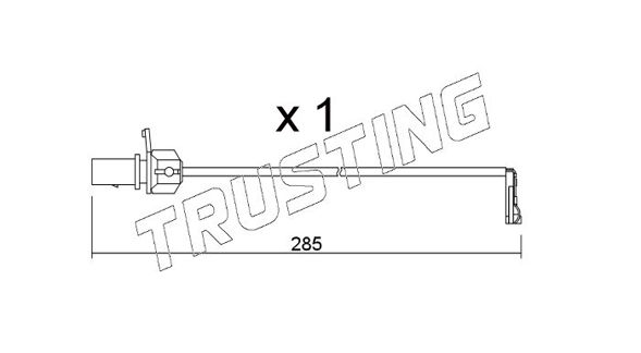 Сигнализатор износ тормозных колодок TRUSTING SU.345
