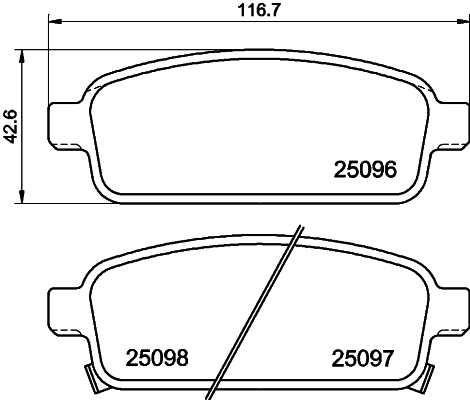 Комплект тормозных колодок дисковый тормоз HELLA/BEHR/PAGID 8DB 355 024-861