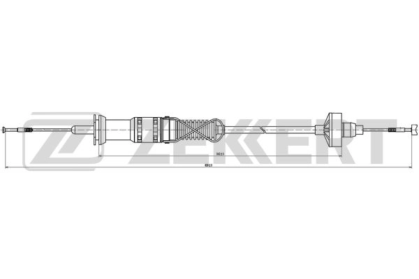 Трос управление сцеплением ZEKKERT BZ-1119