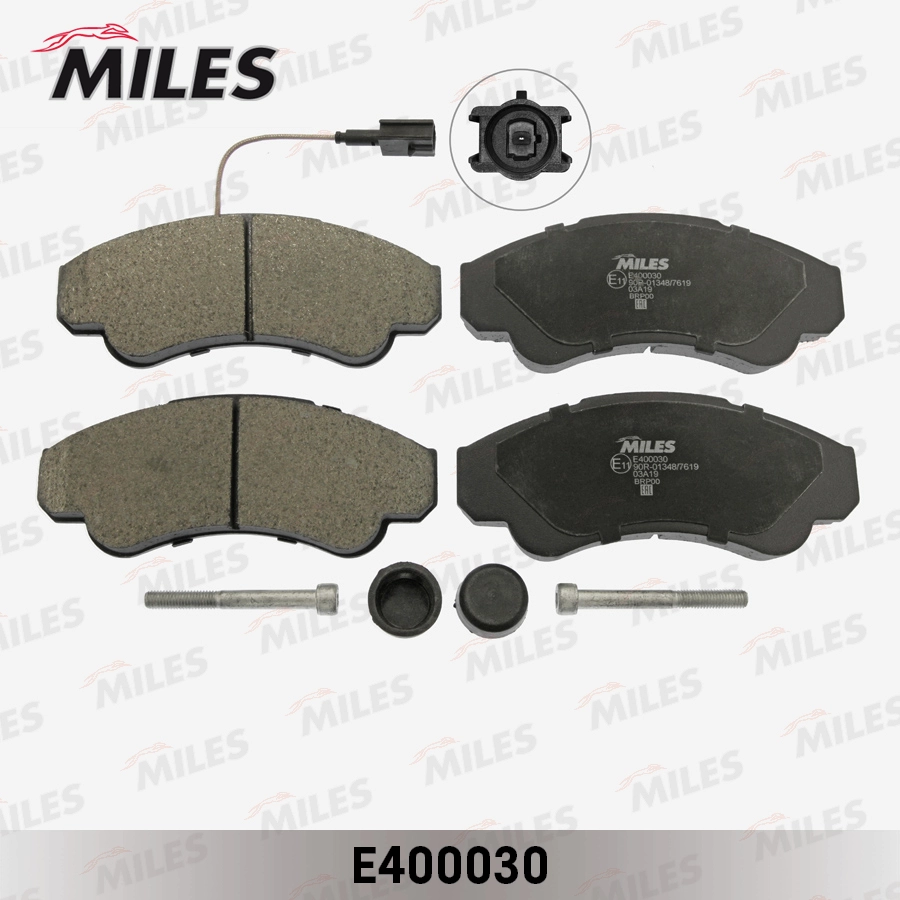 Комплект тормозных колодок дисковый тормоз MILES E400030
