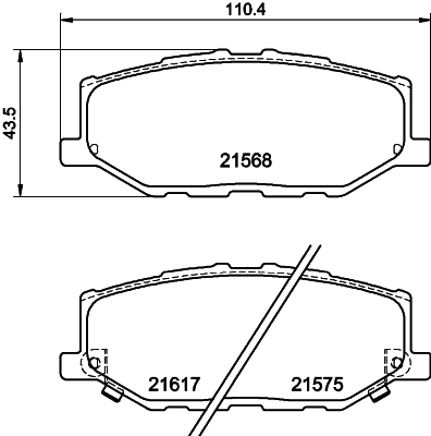 Комплект тормозных колодок дисковый тормоз HELLA/BEHR/PAGID 8DB 355 040-421