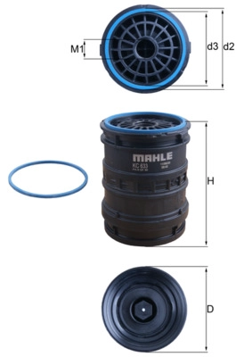 Топливный фильтр MAHLE/KNECHT KC633D