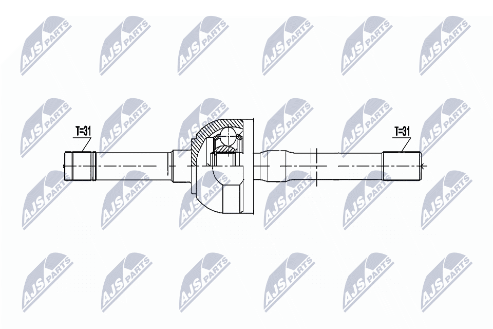 Приводной вал NTY NPW-NS-154
