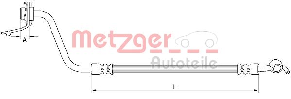 Тормозной шланг METZGER 4111056