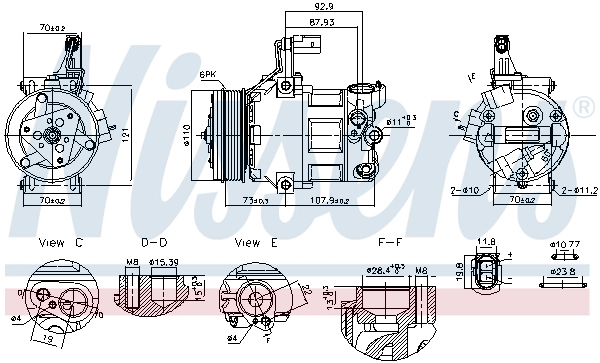 Компрессор кондиционер NISSENS 891034
