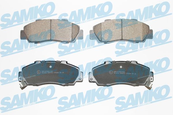 Комплект тормозных колодок дисковый тормоз SAMKO 5SP472