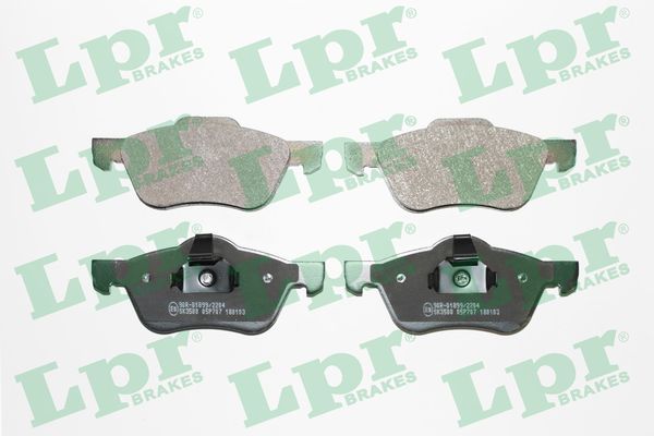 Комплект тормозных колодок дисковый тормоз LPR 05P707