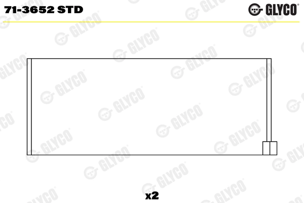 Шатунный подшипник GLYCO 71-3652 STD